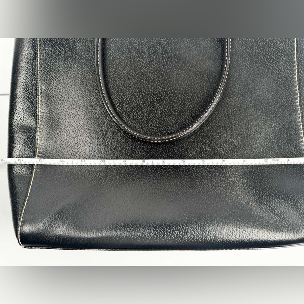 Kate Spade Wellesley Queen Boarskin Large Black Leather Tote Bag - Picture 11 of 11